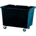 Techstar Plastics Recycled Material Handling Carts - Smooth Walls, Plywood Base - 31"Wx43"Dx33"H 145AR-C-BLK